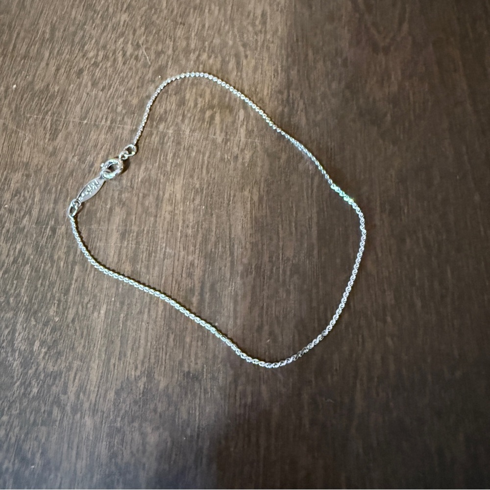 Plain Silver Tone Chain Bracelet Napier Roughly 9"